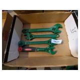 (4) Adjustable Wrenches: (1) Craftsman