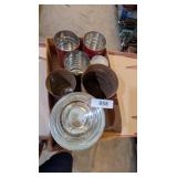 (7) Coffee Cans