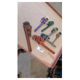 (7) Pipe Wrenches: (1) Ridgid