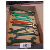 (10) Open End Wrenches