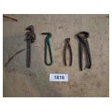 Small Pipe Wrench, Pick & Other