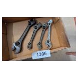 (4) Double Ended Wrenches