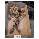 (4) Vintage Hand Drills