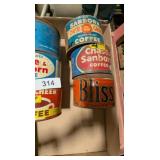 (6) Coffee Cans