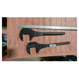 (2) Railroad Air Hose Wrench