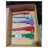 (5) Pipe Wrenches