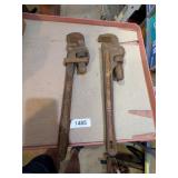 (2) Pipe Wrenches: (1) Ridgid