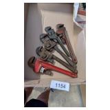 (5) Pipe Wrenches: (1) Ridgid