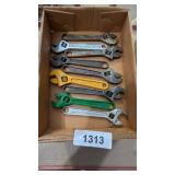 (9) Adjustable Wrenches