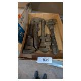 (4) Pipe Wrenches w/ Wood Handles
