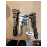 (4) Pipe Wrenches