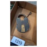Vintage Padlock w/ Key