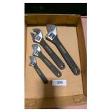 (4) Speedway Series Adjustable Wrenches