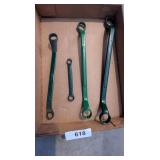 (4) Wrenches: (1) Snap On, (1) Craftsman, (2) S-K