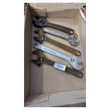 (5) Adjustable Wrenches