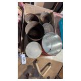 (6) Metal Coffee Cans