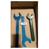 (3) Single End Open Wrenches