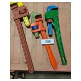 (3) Pipe Wrenches