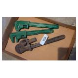 (3) Pipe Wrenches: (1) Craftsman