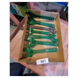 (7) Adjustable Wrenches: (1) Craftsman