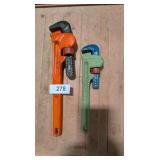 (2) Ridgid Pipe Wrench