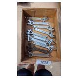 (10) Adjustable Wrenches