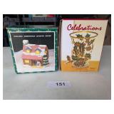 Ceramic Christmas Lighted House &