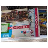 (2) Monopoly Games, Quarters Maps & Clue Game