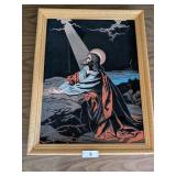 Velvet Religious Print Picture