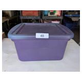 Small Tote w/ Lid & Cook Books & Other Books