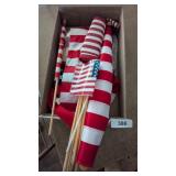 Assorted Small American Flags