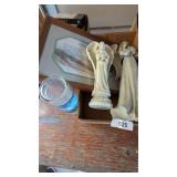 Angel Figurines, Footprints Wall Picture &