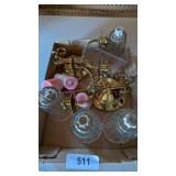 (2) Wall Sconces & Candles
