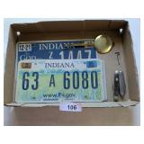 Lock Pendulum, Pocket Knives & License Plates