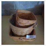 (3) Longaberger Baskets