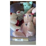 Laundry Basket w/ Assorted Plush