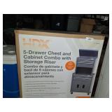 5-Drawer Chest/Cabinet Combo