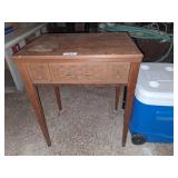 Sewing Machine Cabinet w/ Singer Sewing Machine &