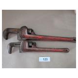 (2) Ridgid Pipe Wrenches