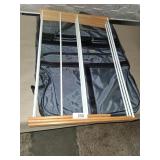 Wooden Rack & Large Samsonite Bag