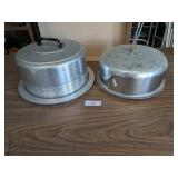 (2) Cake Carriers