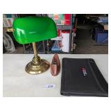 Desk Lamp, Tape Dispenser &