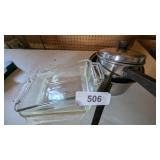 Fire King Square Casserole, Anchor Loaf Dish &