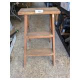 Small Wooden 2-Step Ladder