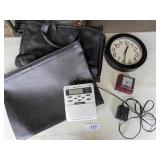 Midland Weather Radio Clock, Briefcase & Other