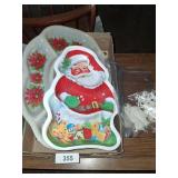 Christmas Plastic Serving Platter, Coasters, +