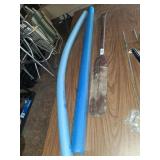 Wooden Boat Paddle & (2) Pool Noodles