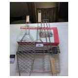 Universal Fit Rotisserie Basket, Grill Brush &