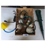 Air Stick Pump, Baseballs, Lawn Light & Other