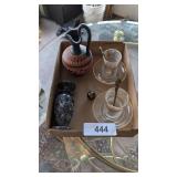 (2) Turkish Tea Sets + Soapstone Candle Holder &